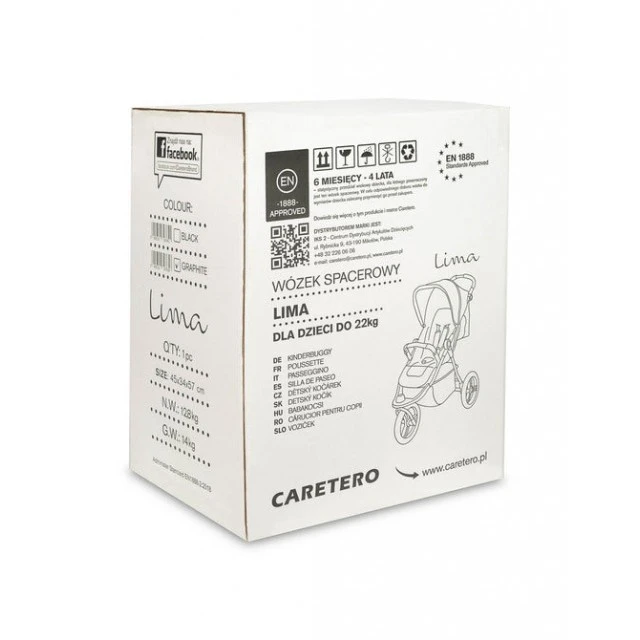Καρότσι Lima Black Caretero