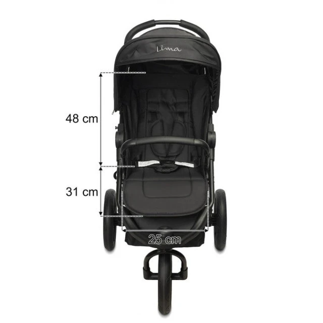 Καρότσι Lima Black Caretero