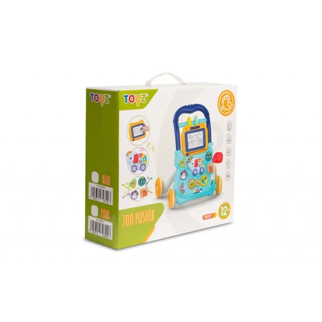 Εκπαιδευτικό περπατούρι Zoo Pusher Pink Caretero Toyz