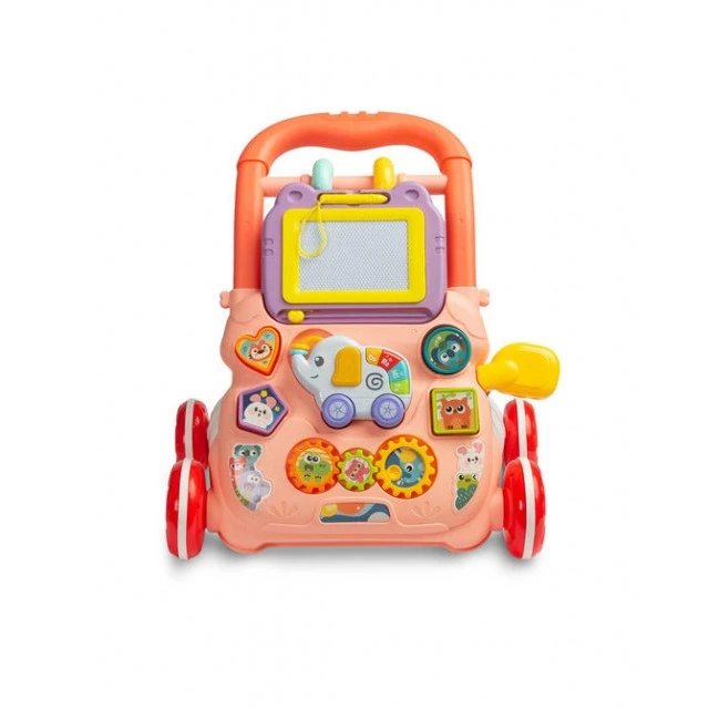 Εκπαιδευτικό περπατούρι Zoo Pusher Pink Caretero Toyz