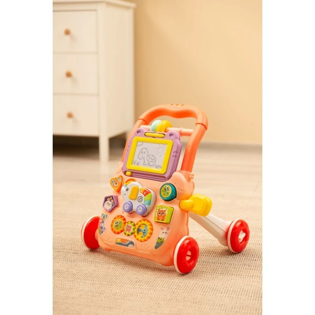 Εκπαιδευτικό περπατούρι Zoo Pusher Pink Caretero Toyz