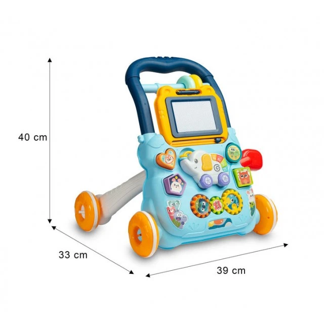 Εκπαιδευτικό περπατούρι Zoo Pusher Pink Caretero Toyz
