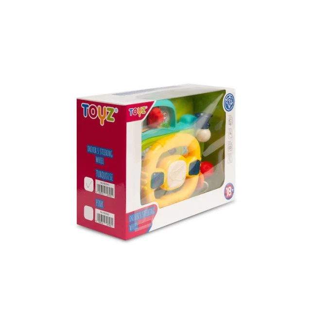 Εκπαιδευτικό αγωνιστικό τιμόνι Turquoise Caretero Toyz