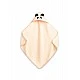 Πετσέτα μπάνιου Panda 90x90cm Μπεζ 100% Βαμβάκι