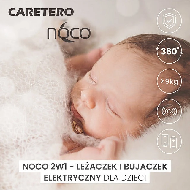 2σε1 Ξαπλώστρα και Κούνια Noco Γκρι Caretero