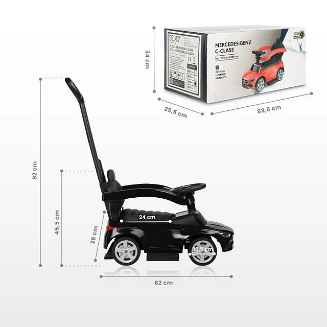 Mercedes C-Class Ride-On Λευκό Caretero Toyz