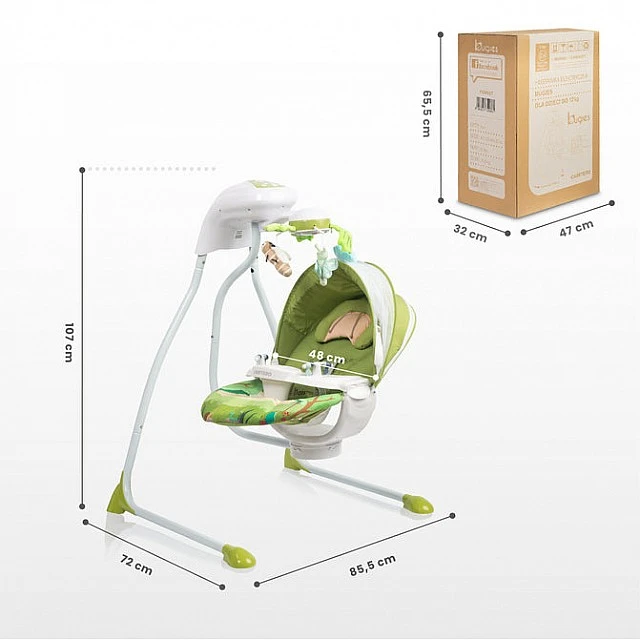Electric Chaise Lounge And Swing Bugies Forest Caretero