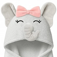 Πετσέτα μωρού με κουκούλα από 100% βαμβάκι Elephant Keababies