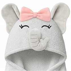 Πετσέτα μωρού με κουκούλα από 100% βαμβάκι Elephant Keababies