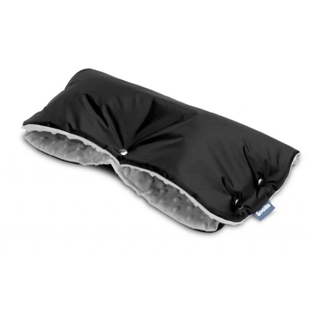 Μανίκια καροτσιού Minky Black Sensillo
