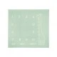 Muslin Photo Mat Giraffe Mint 120x120cm
