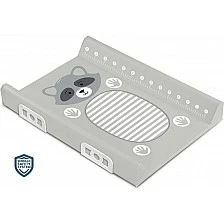 Πατάκι αλλαγής με σύστημα ασφαλείας Animals Raccoon Grey 70cm Sensillo