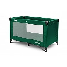 Αναδιπλούμενο παρκοκρέβατο για ταξίδια Key Dark Green Caretero