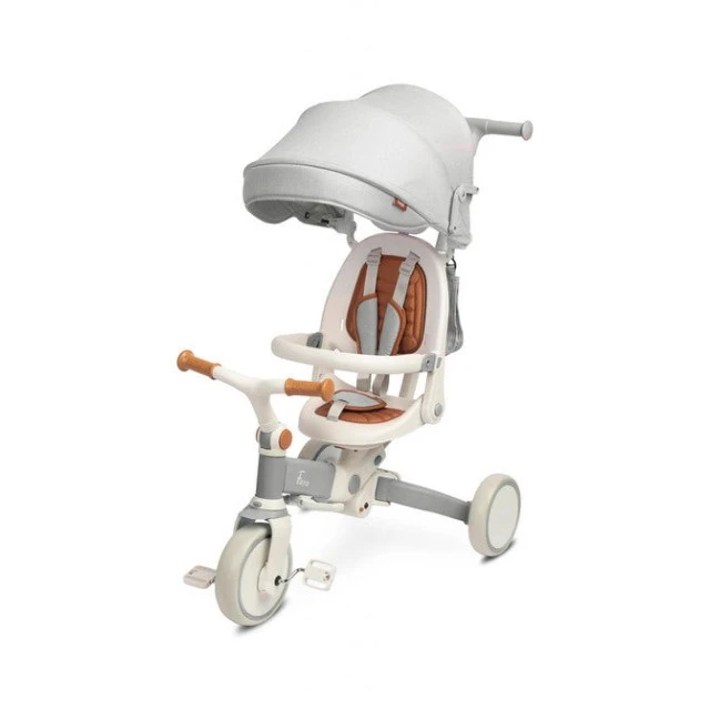 Τρίκυκλο και τροχός ζυγοστάθμισης 2in1 Faro Grey Caretero Toyz