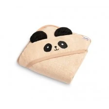 Πετσέτα μπάνιου Panda 90x90cm Μπεζ 100% Βαμβάκι