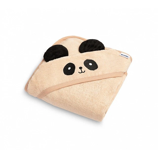 Πετσέτα μπάνιου Panda 90x90cm Μπεζ 100% Βαμβάκι