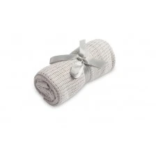 Κουβέρτα 100% Βαμβακερή Moli Ανοιχτό Γκρι Sensillo