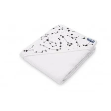 Λευκή πετσέτα μπάνιου με κουκούλα