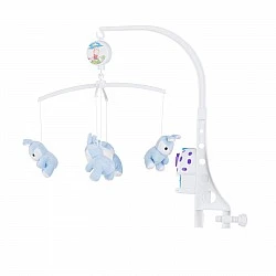 Μουσικό παιχνίδι για κρεβάτι Blue Bunnies