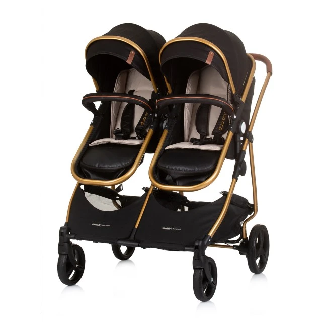 Δίδυμο καρότσι DuoSmart Obsidian/Gold