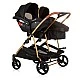 Δίδυμο καρότσι DuoSmart Obsidian/Gold