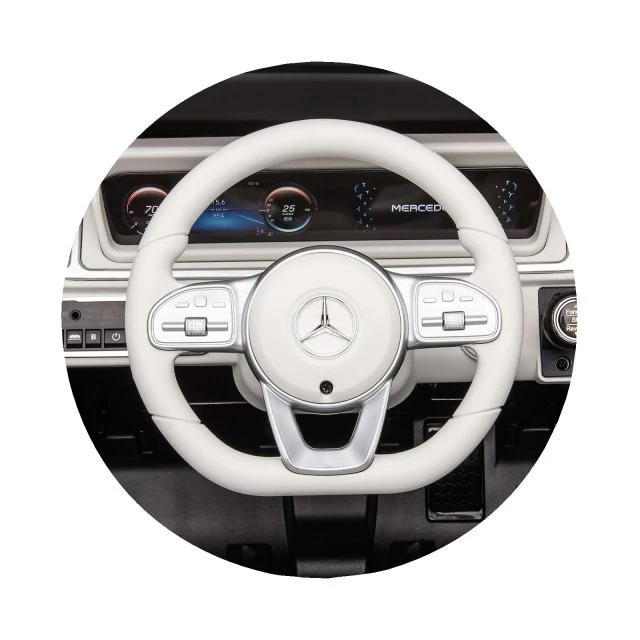 Ηλεκτροκίνητο τζιπ Mercedes EQG μαύρο EVA, δερμάτινο