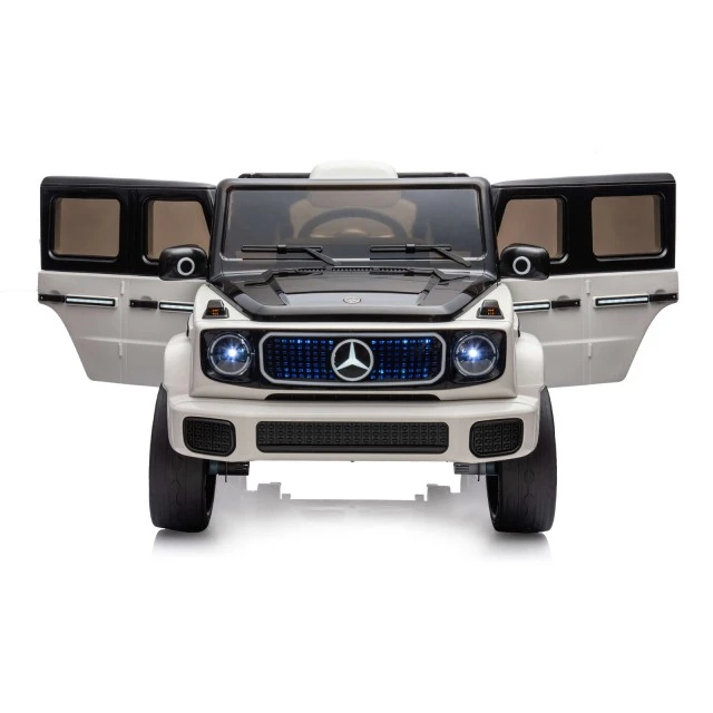 Ηλεκτροκίνητο τζιπ Mercedes EQG λευκό EVA, δερμάτινο