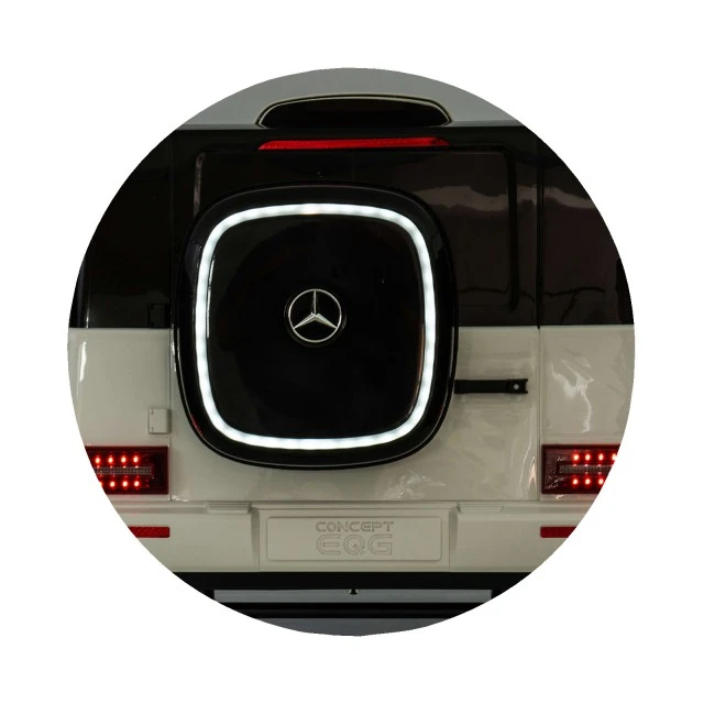 Ηλεκτροκίνητο τζιπ Mercedes EQG λευκό EVA, δερμάτινο