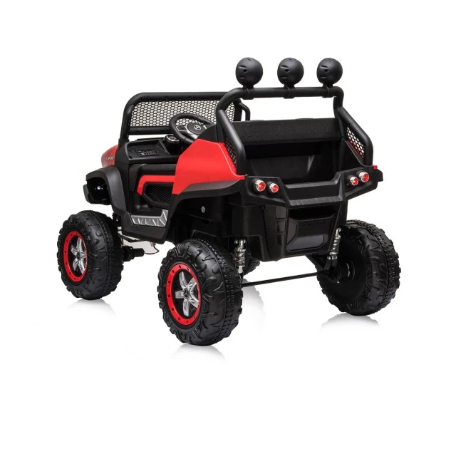 Ηλεκτροκίνητο τζιπ Mercedes UNIMOG κόκκινο EVA, δερμάτινο