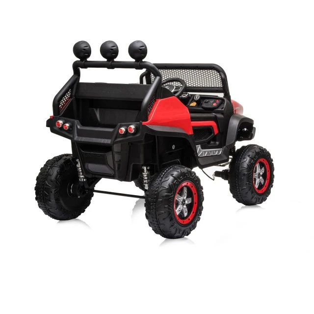 Ηλεκτροκίνητο τζιπ Mercedes UNIMOG κόκκινο EVA, δερμάτινο