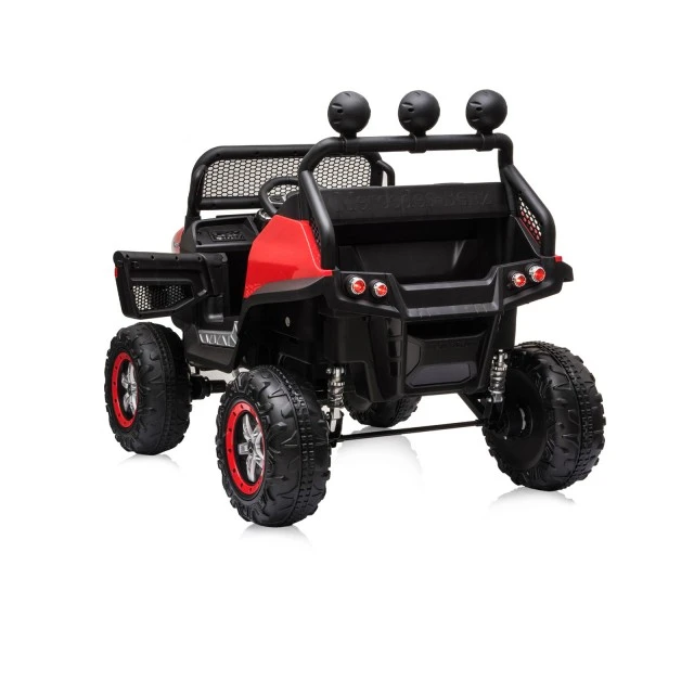 Ηλεκτροκίνητο τζιπ Mercedes UNIMOG κόκκινο EVA, δερμάτινο