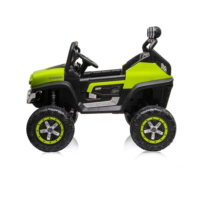 Ηλεκτροκίνητο τζιπ Mercedes UNIMOG πράσινο EVA, δερμάτινο