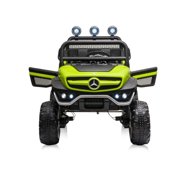 Ηλεκτροκίνητο τζιπ Mercedes UNIMOG πράσινο EVA, δερμάτινο