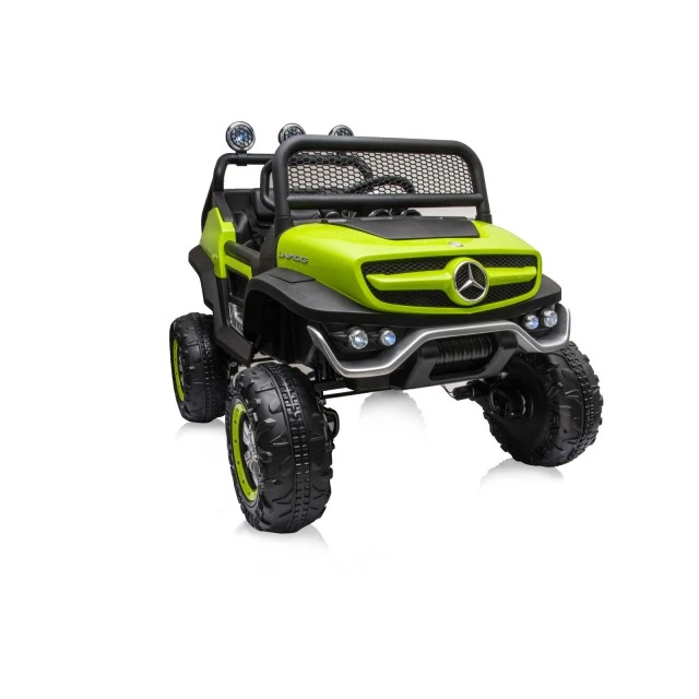 Ηλεκτροκίνητο τζιπ Mercedes UNIMOG πράσινο EVA, δερμάτινο
