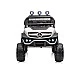 Акумулаторен джип Mercedes UNIMOG бял EVA, кожена