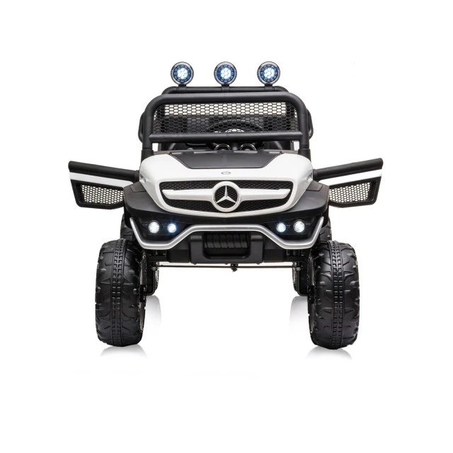 Ηλεκτροκίνητο τζιπ Mercedes UNIMOG λευκό EVA, δερμάτινο