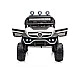 Акумулаторен джип Mercedes UNIMOG бял EVA, кожена