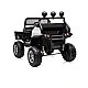 Акумулаторен джип Mercedes UNIMOG бял EVA, кожена