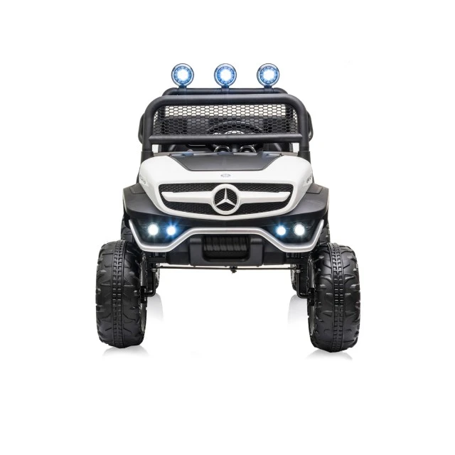 Ηλεκτροκίνητο τζιπ Mercedes UNIMOG λευκό EVA, δερμάτινο