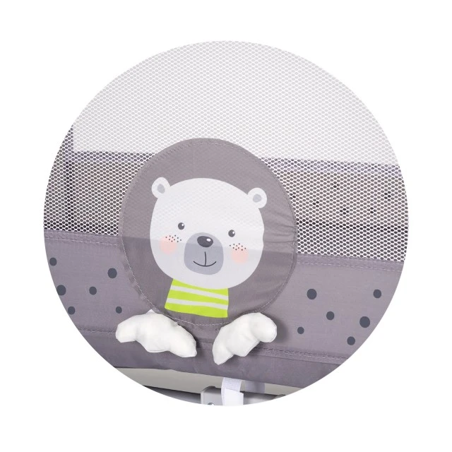 Φορητό παρκοκρέβατο Capri Bear γκρι