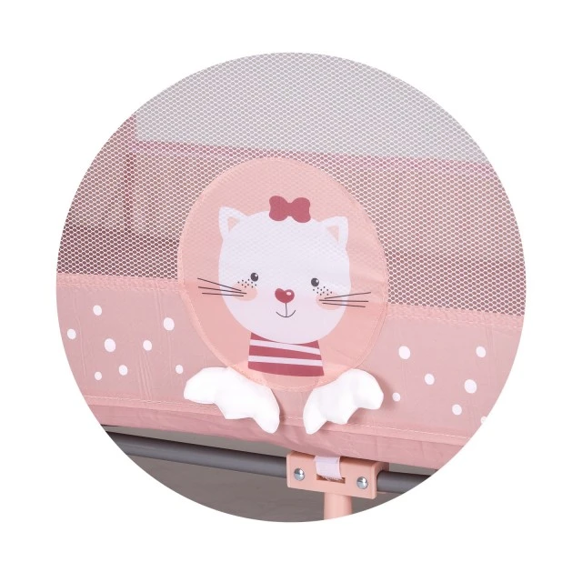 Φορητό παρκοκρέβατο Capri Kitty pink