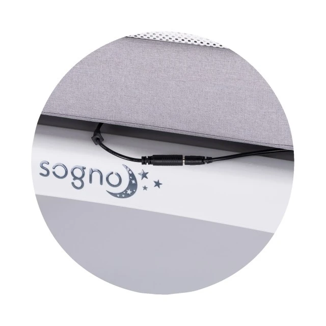 Παρκοκρέβατο με οθόνη LED Sogno γκρι