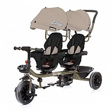 Τρίκυκλο για δίδυμα "Hip Hop" latte