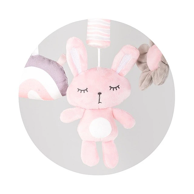 Μουσικό παιχνίδι κρεβατιού Sleeping Bunny ροζ
