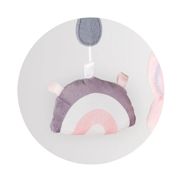 Μουσικό παιχνίδι κρεβατιού Sleeping Bunny ροζ