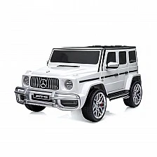 Ηλεκτρικό SUV MERCEDES G63 για δύο παιδιά λευκό EVA
