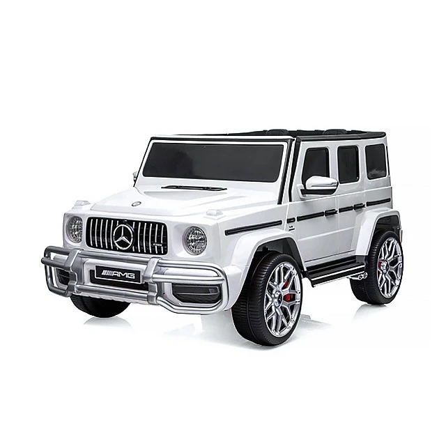 Ηλεκτρικό SUV MERCEDES G63 για δύο παιδιά λευκό EVA