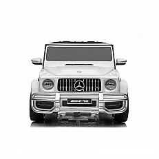 Ηλεκτρικό SUV MERCEDES G63 για δύο παιδιά λευκό EVA