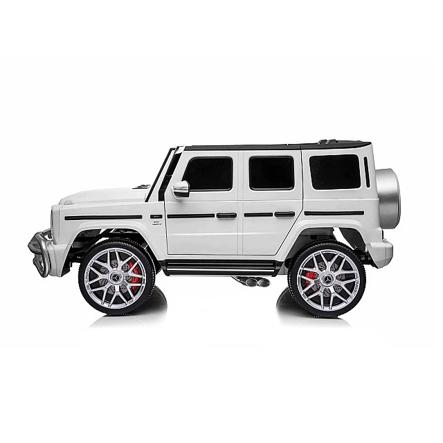 Ηλεκτρικό SUV MERCEDES G63 για δύο παιδιά λευκό EVA
