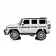 Ηλεκτρικό SUV MERCEDES G63 για δύο παιδιά λευκό EVA